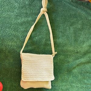 The sak cream crochet bag